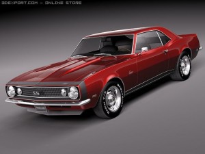 Chevrolet Camaro 1967 SS V2 3D Model