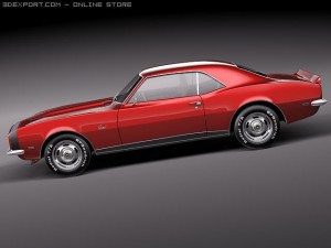 Chevrolet Camaro 1967 SS V2 Modèle 3D