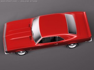 Chevrolet Camaro 1967 SS V2 Modèle 3D