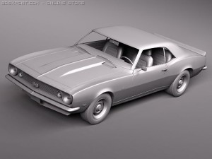 Chevrolet Camaro 1967 SS V2 Modèle 3D