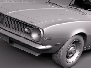 Chevrolet Camaro 1967 Z28 Modelo 3D