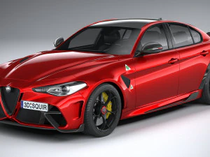 Alfa Romeo Giulia GTA 2021 3D Model