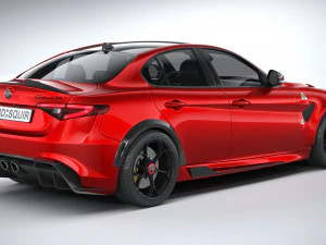 Alfa Romeo Giulia GTA 2021 3D Model