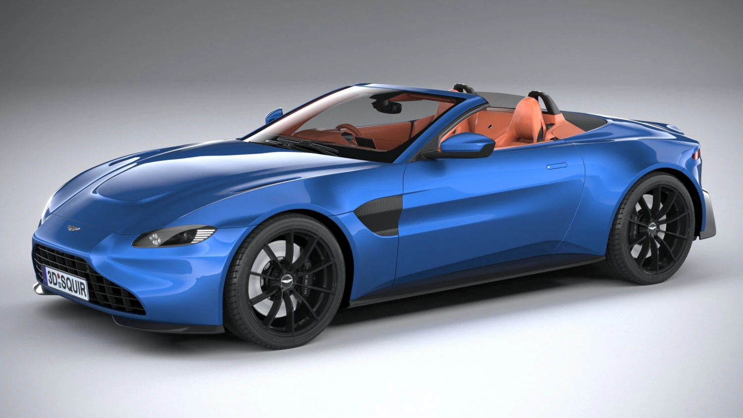 Aston Martin Vantage Roadster 2021 3D Model .c4d .max .obj .3ds .fbx .stl .blend 