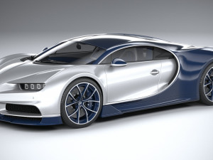 bugatti chiron 2020 3D Model