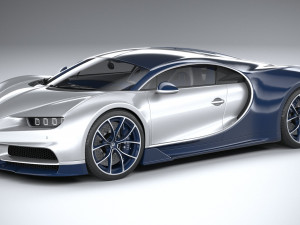 Bugatti Chiron 2020 3D Model