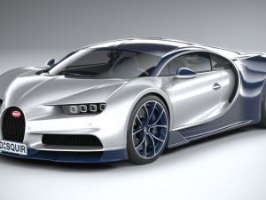 Bugatti Chiron 2020 3D Модель