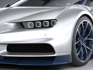 Bugatti Chiron 2020 3D Модель