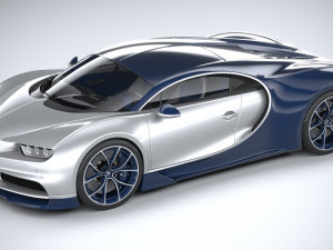 Bugatti Chiron 2020 3D Модель