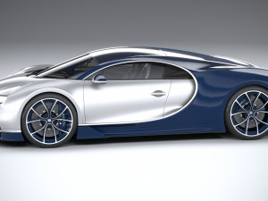 Bugatti Chiron 2020 3D Модель