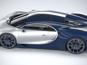 Bugatti Chiron 2020 3D Модель