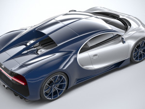 Bugatti Chiron 2020 3D Модель