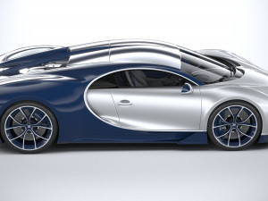 Bugatti Chiron 2020 3D Модель