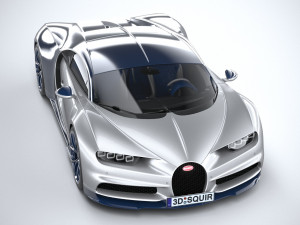 Bugatti Chiron 2020 3D Модель
