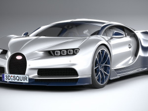 Bugatti Chiron 2020 3D Модель