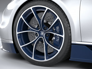 Bugatti Chiron 2020 3D Модель