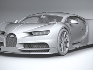 Bugatti Chiron 2020 3D Модель