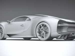Bugatti Chiron 2020 3D Модель
