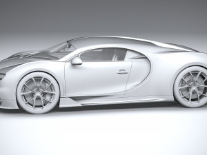 Bugatti Chiron 2020 3D Модель