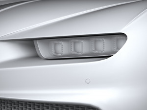 Bugatti Chiron 2020 3D Модель
