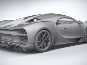 Bugatti Chiron 2020 3D Модель