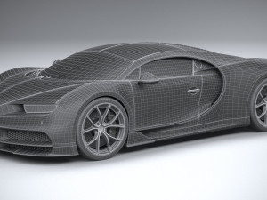 Bugatti Chiron 2020 3D Модель