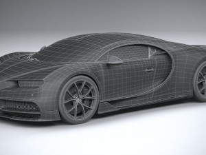 Bugatti Chiron 2020 3D Модель