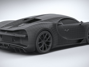 Bugatti Chiron 2020 3D Модель