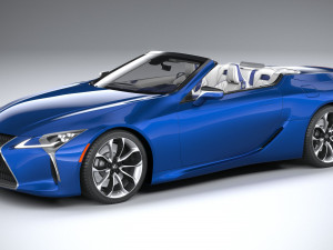 lexus lc 500 convertible 2021 3D Model