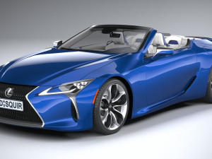 Lexus LC 500 Convertible 2021 Modelo 3D