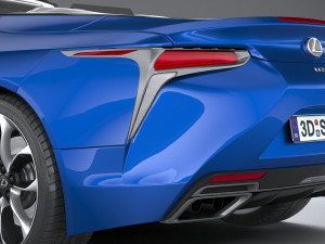Lexus LC 500 Convertible 2021 Modelo 3D