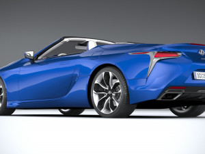 Lexus LC 500 Convertible 2021 Modelo 3D