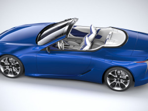 Lexus LC 500 Convertible 2021 Modelo 3D