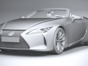 Lexus LC 500 Convertible 2021 Modelo 3D
