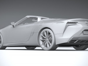 Lexus LC 500 Convertible 2021 Modelo 3D