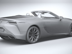 Lexus LC 500 Convertible 2021 Modelo 3D