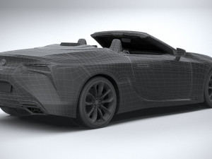 Lexus LC 500 Convertible 2021 Modelo 3D
