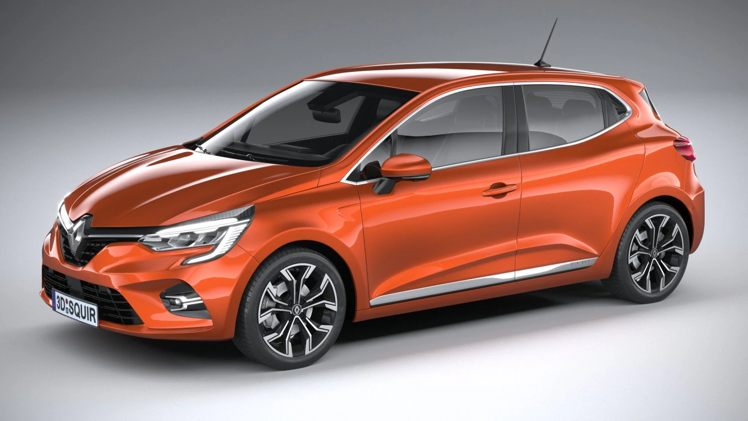 Renault Clio 2020 3D Model .c4d .max .obj .3ds .fbx .stl .blend