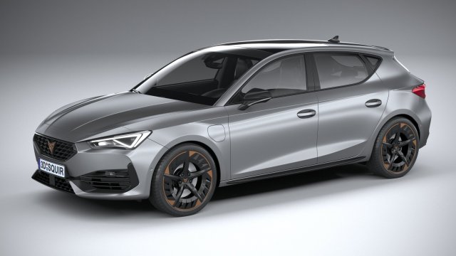 Seat Leon Cupra 5-door 2021 3D 모델 .c4d .max .obj .3ds .fbx .stl .blend 