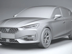 Seat Leon Cupra 5-door 2021 3D Model