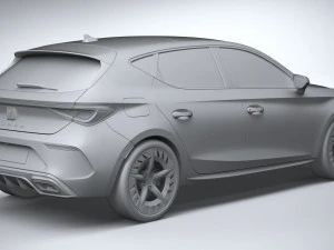 Seat Leon Cupra 5-door 2021 3D Model