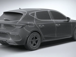 Seat Leon Cupra 5-door 2021 3D Model