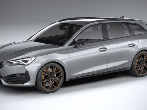 seat leon sportstourer cupra 2021 3D Model