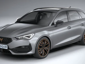 Seat Leon Sportstourer Cupra 2021 3D Model
