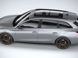 Seat Leon Sportstourer Cupra 2021 3D Model