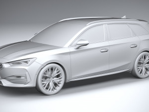 Seat Leon Sportstourer Cupra 2021 3D-Modell