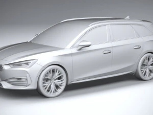 Seat Leon Sportstourer Cupra 2021 3D Model