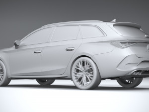 Seat Leon Sportstourer Cupra 2021 3D-Modell