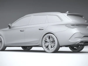 Seat Leon Sportstourer Cupra 2021 3D Model