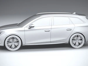 Seat Leon Sportstourer Cupra 2021 3D Model